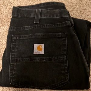 Mens carhartt black relaxed fit jeans